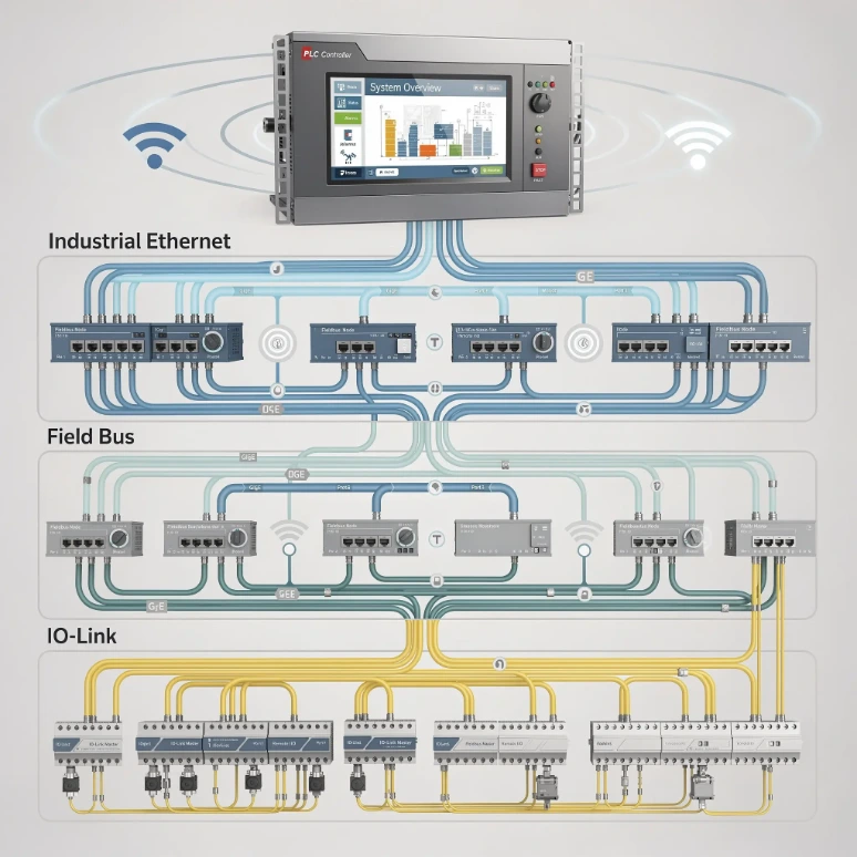 Arquitectura multinivel de redes industriales para Industria 4.0