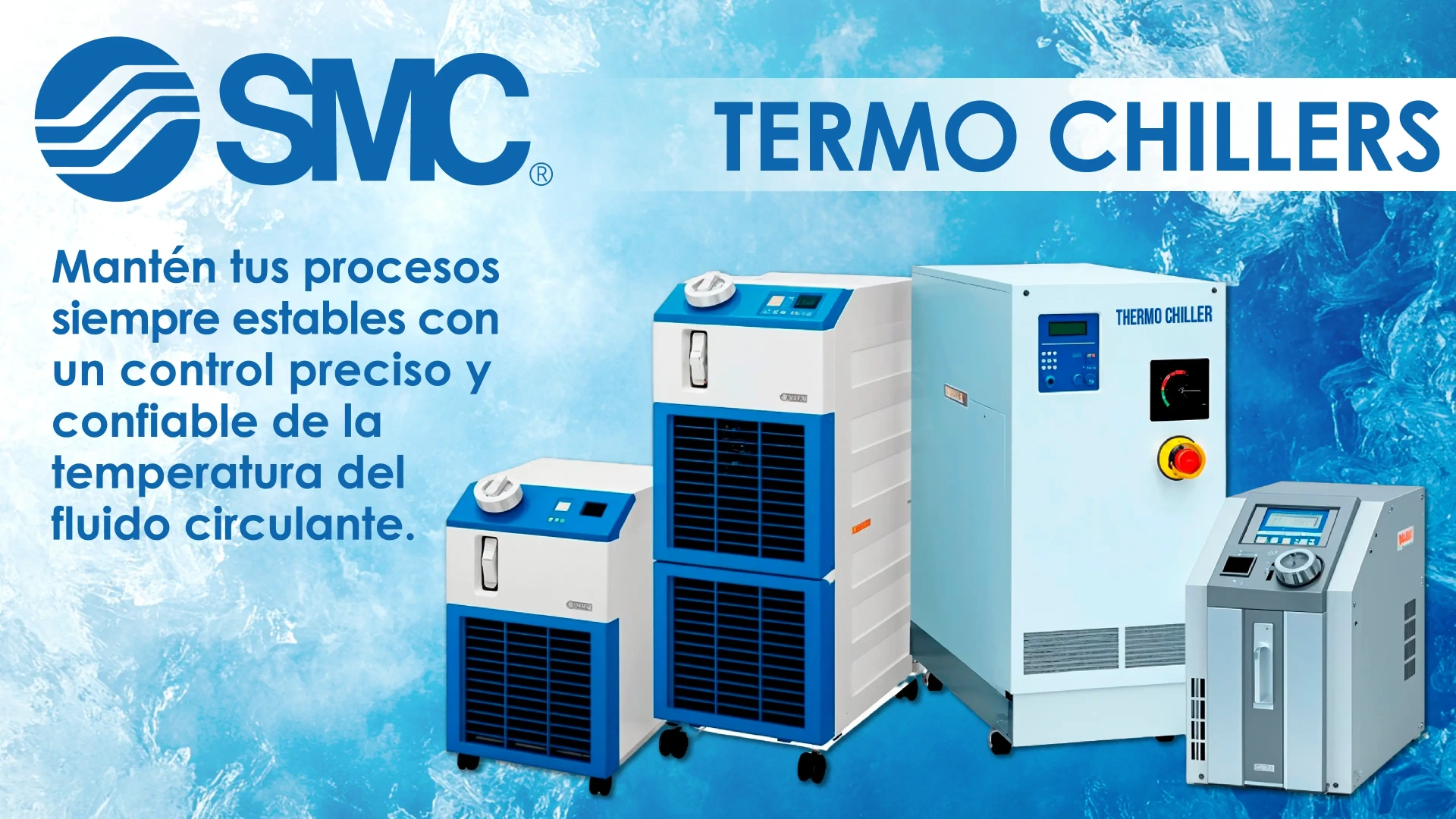 Thermo Chiller SMC para control preciso de temperatura en procesos industriales