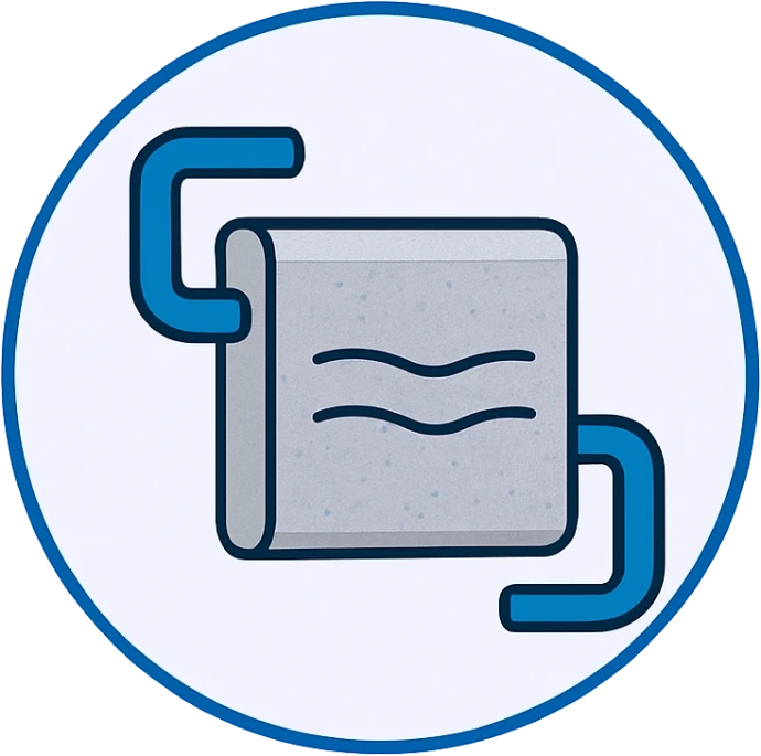 Intercambiador de calor fabricado en acero inoxidable para máxima durabilidad y resistencia a la corrosión.