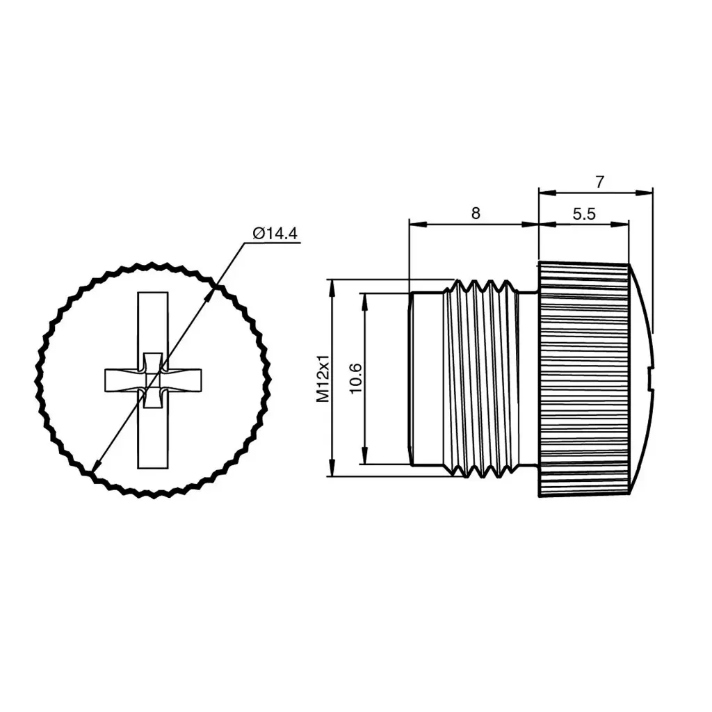 Tapón Ciego para Protección de Puertos M12 VAZ-V1-B3 Pepperl+Fuchs-2.webp