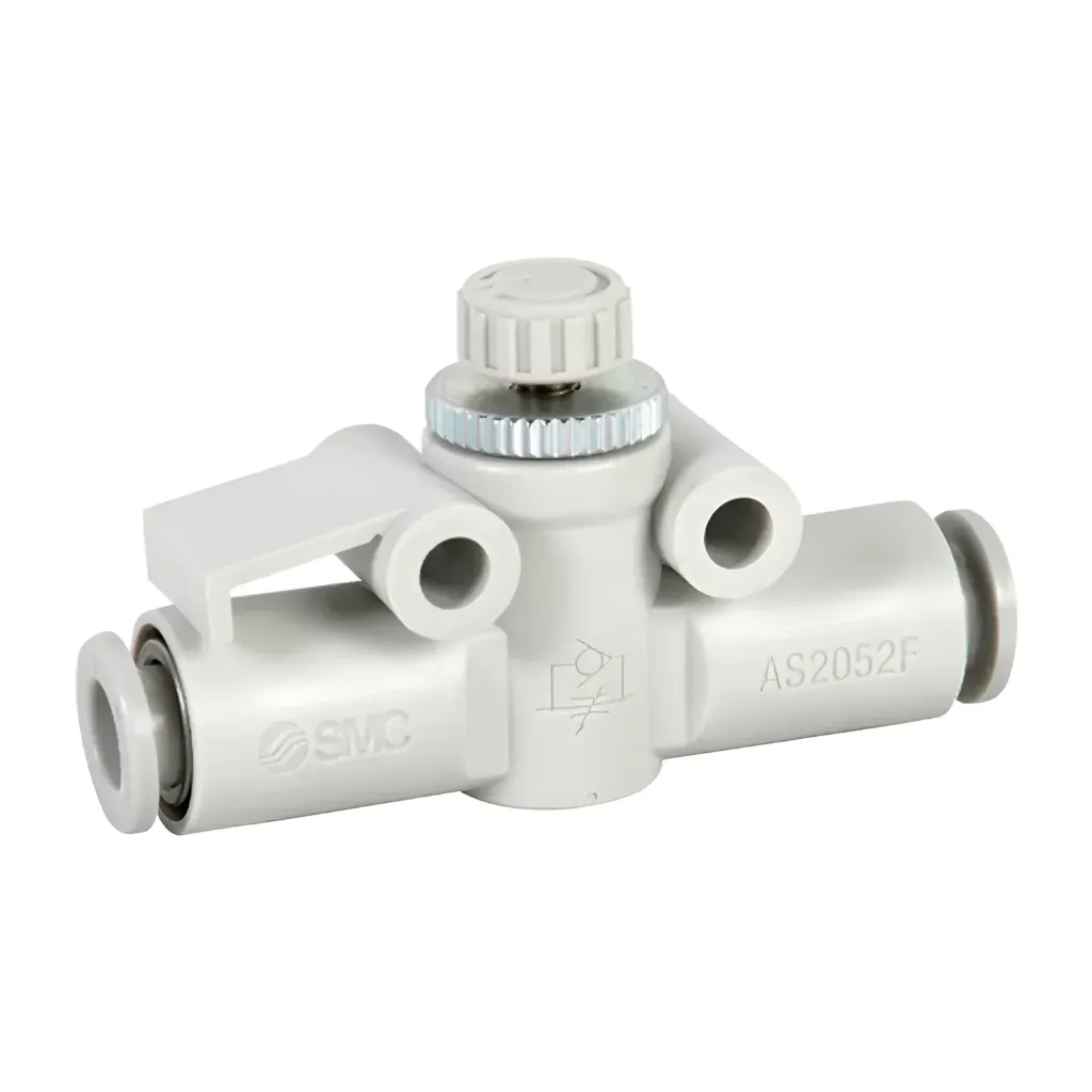 [AS2052F-08-J] Regulador de Caudal Lineal Manguera 8mm AS2052F-08-J SMC