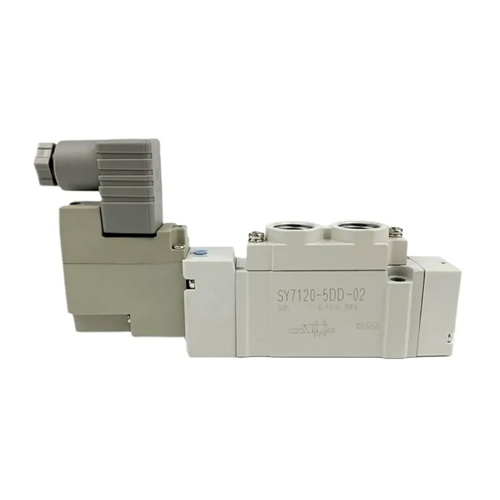 Válvula Solenoide de 5 puertos 24VDC-1/4 C.Din SY7120-5DZ-02 SMC