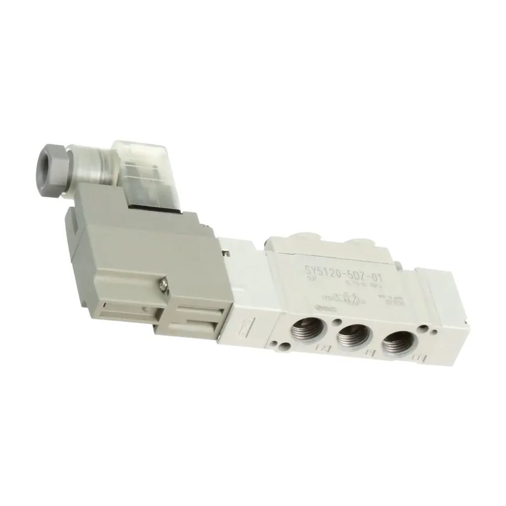 Válvula Solenoide de 5 Puertos 24VDC-1/8 C.DIN SY5120-5DZ-01 SMC