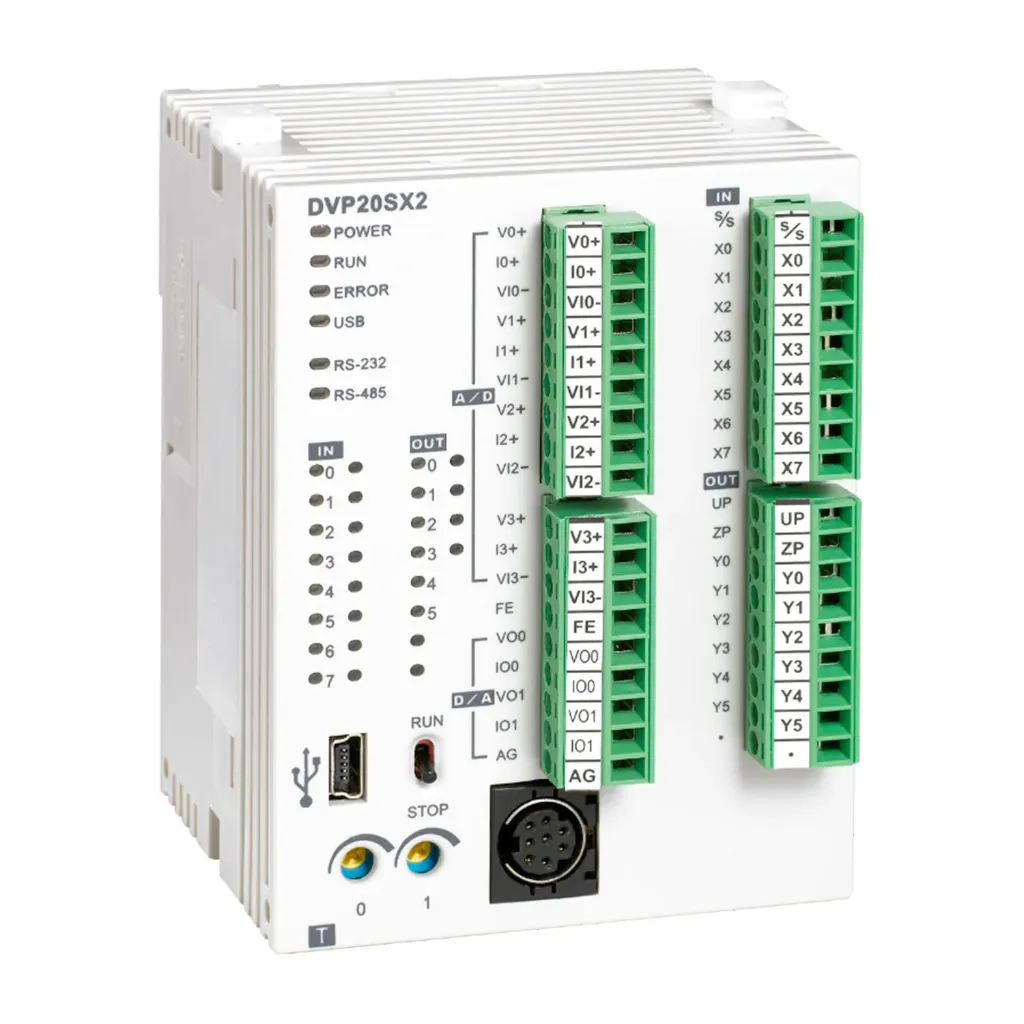 [DVP20SX211R] Modulo PLC 8I/6O + 4AI/2AO DVP20SX211R Delta