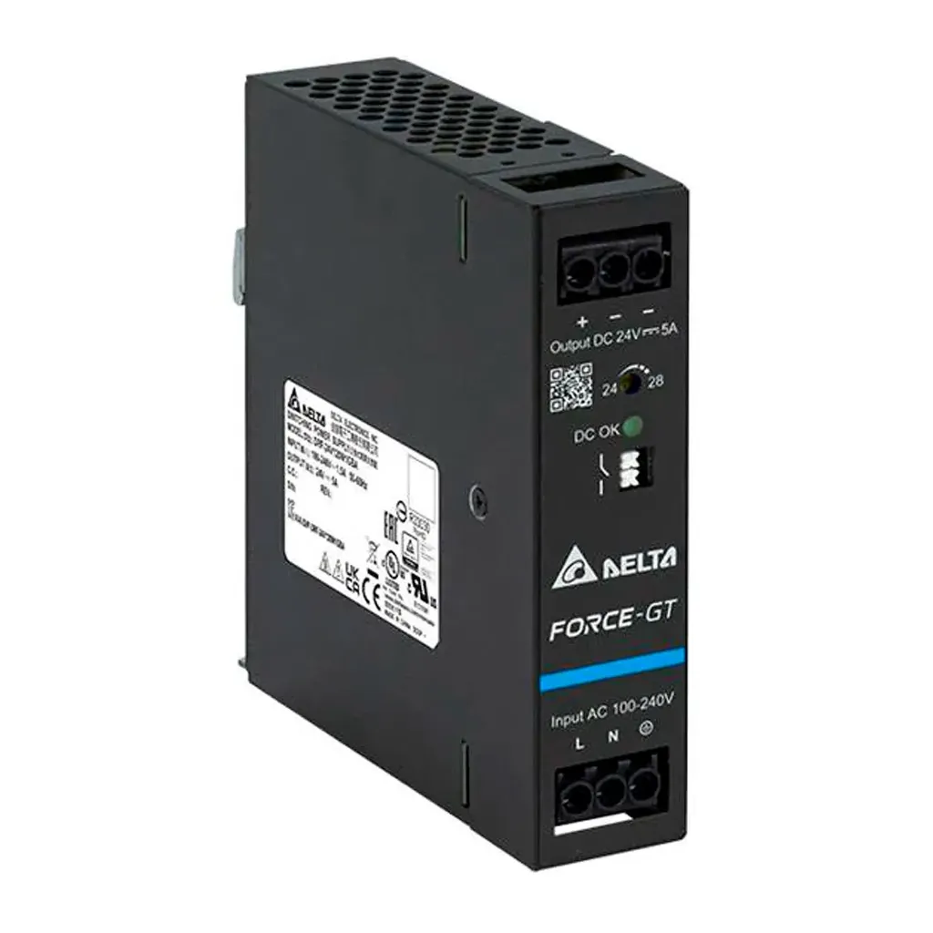 [DRF-24V120W1GBA] Fuente de Alimentación 24V, 5.0A, 120W DRF-24V120W1GBA Delta