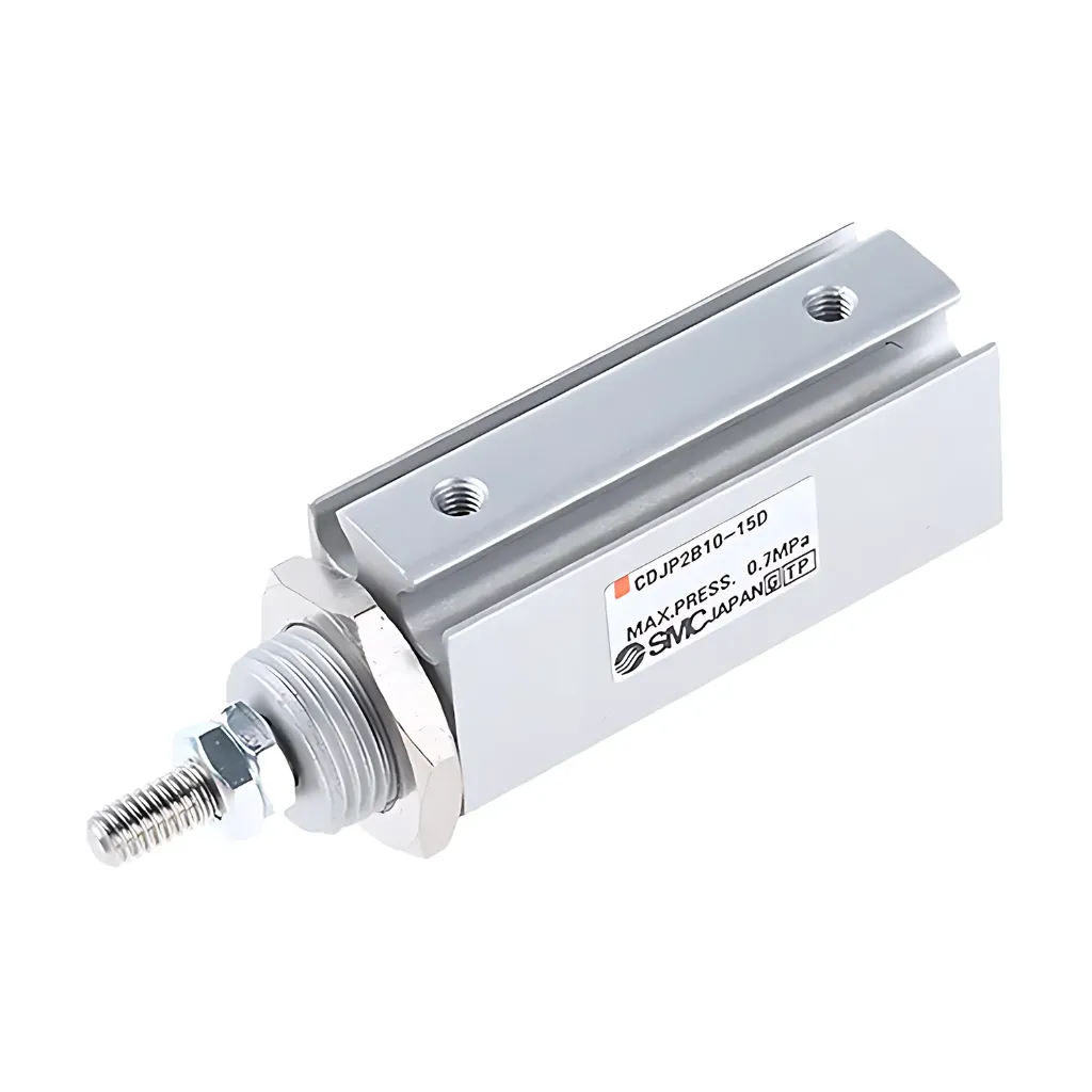 Cilindro Neumático con Vástago Doble Acción Ø10mm Carrera 15mm CDJP2B10-15D SMC