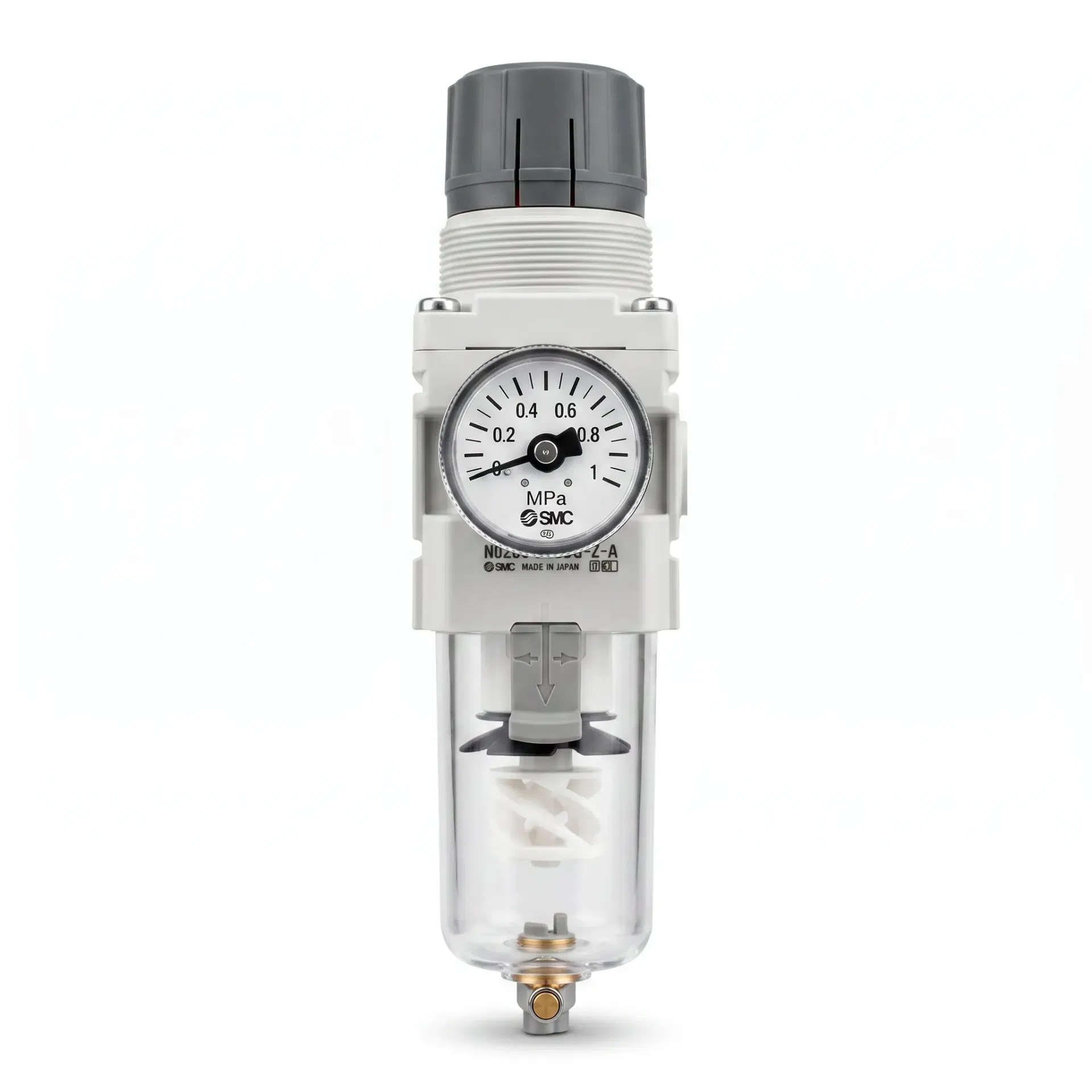 Filtro Regulador Combinado para Preparación de Aire (1/4") AW20-N02BG-Z-D SMC