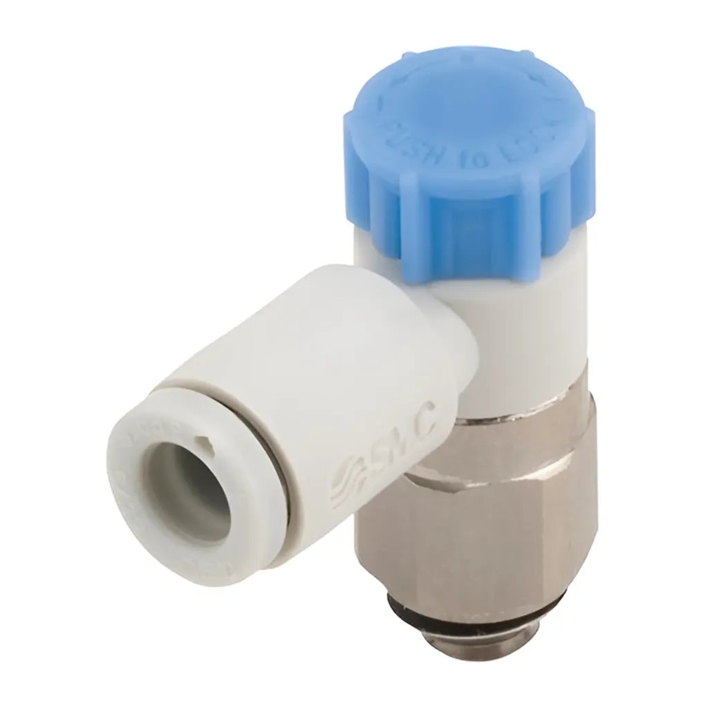 Regulador de Flujo Caudal M5 a Manguera 4mm AS1211F-M5-04A SMC
