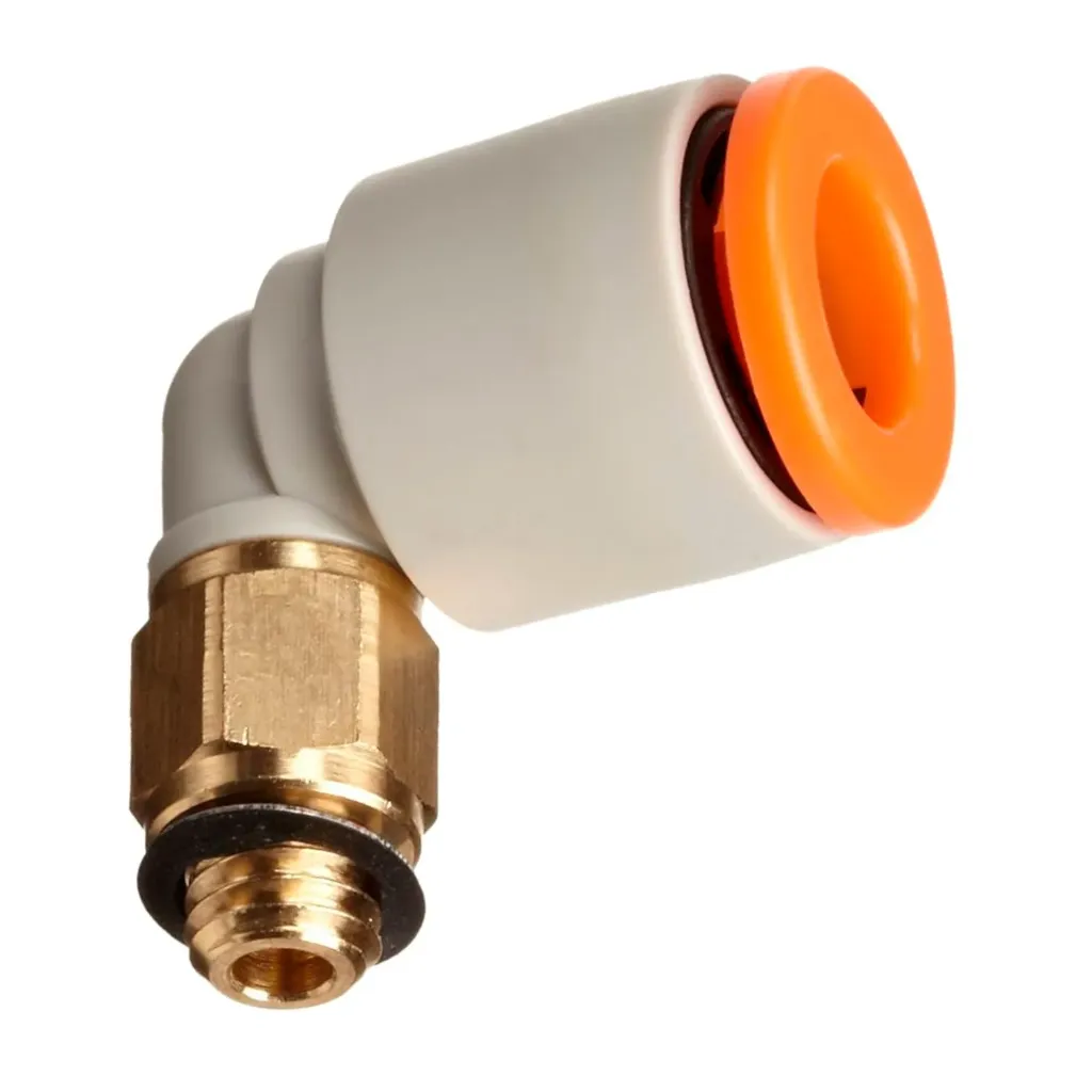 [KQ2L07-M5A] CONEXION CODO MANGØ1/4" - CUERDA M5