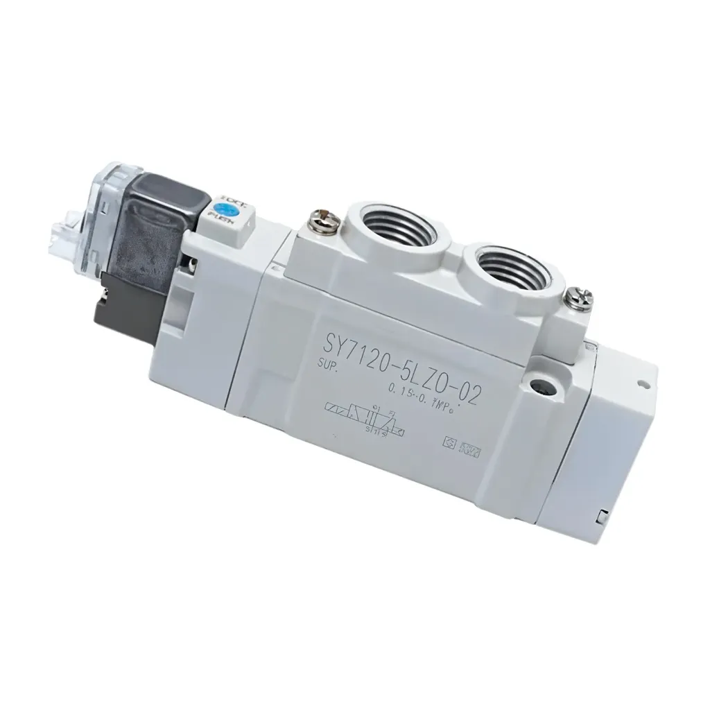 Electroválvula Neumática de 5 Vías y 2 Posiciones 1/4" SY7120-5LZD-02 SMC