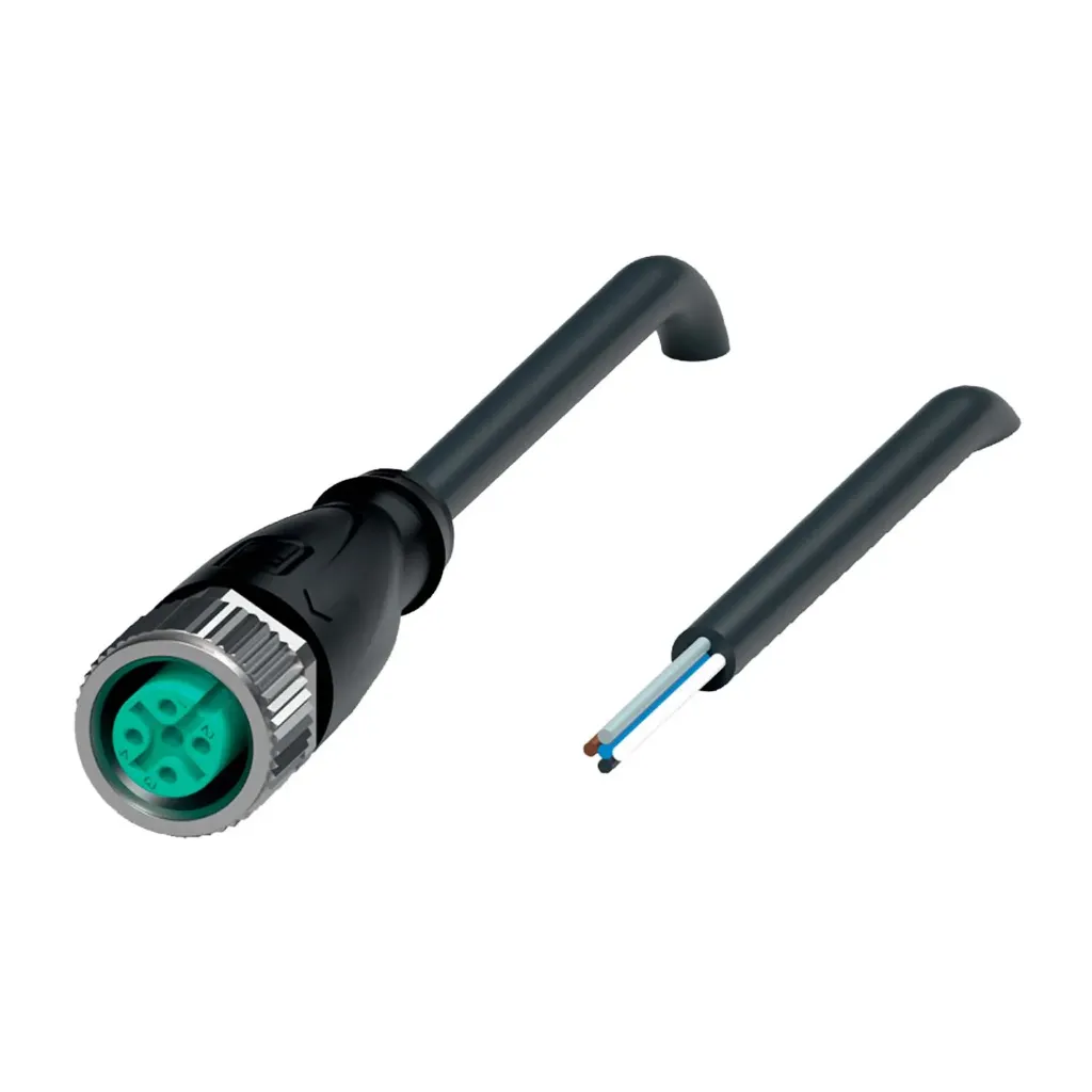 Conector Recto Hembra M12 5 Pines V15-G-BK2M-PUR-U Pepperl+Fuchs