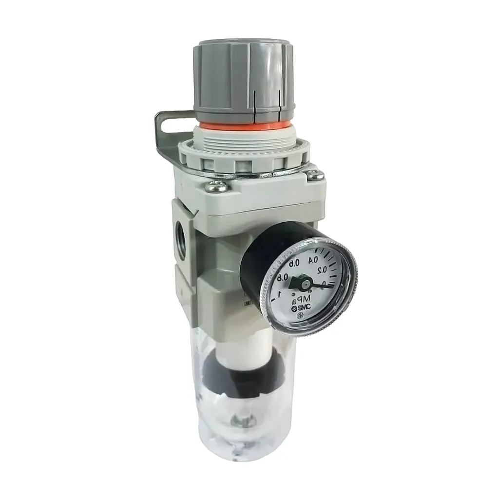Filtro Regulador 1/2" C/Purga, Bracket y Manometro AW40-N04BCG-Z-A SMC