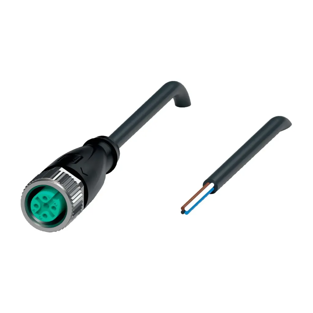 Conector hembra M12 4 Pines 5mts V1-G-BK5M-PUR-U Pepperl+Fuchs
