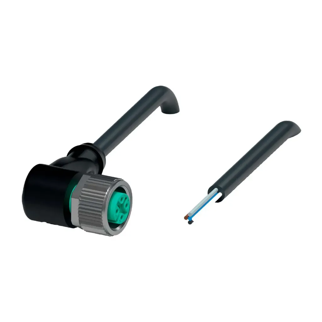 Cable Conector Codo M12 5 Pines 2mts V15-W-BK2M-PUR-U Pepperl+Fuchs