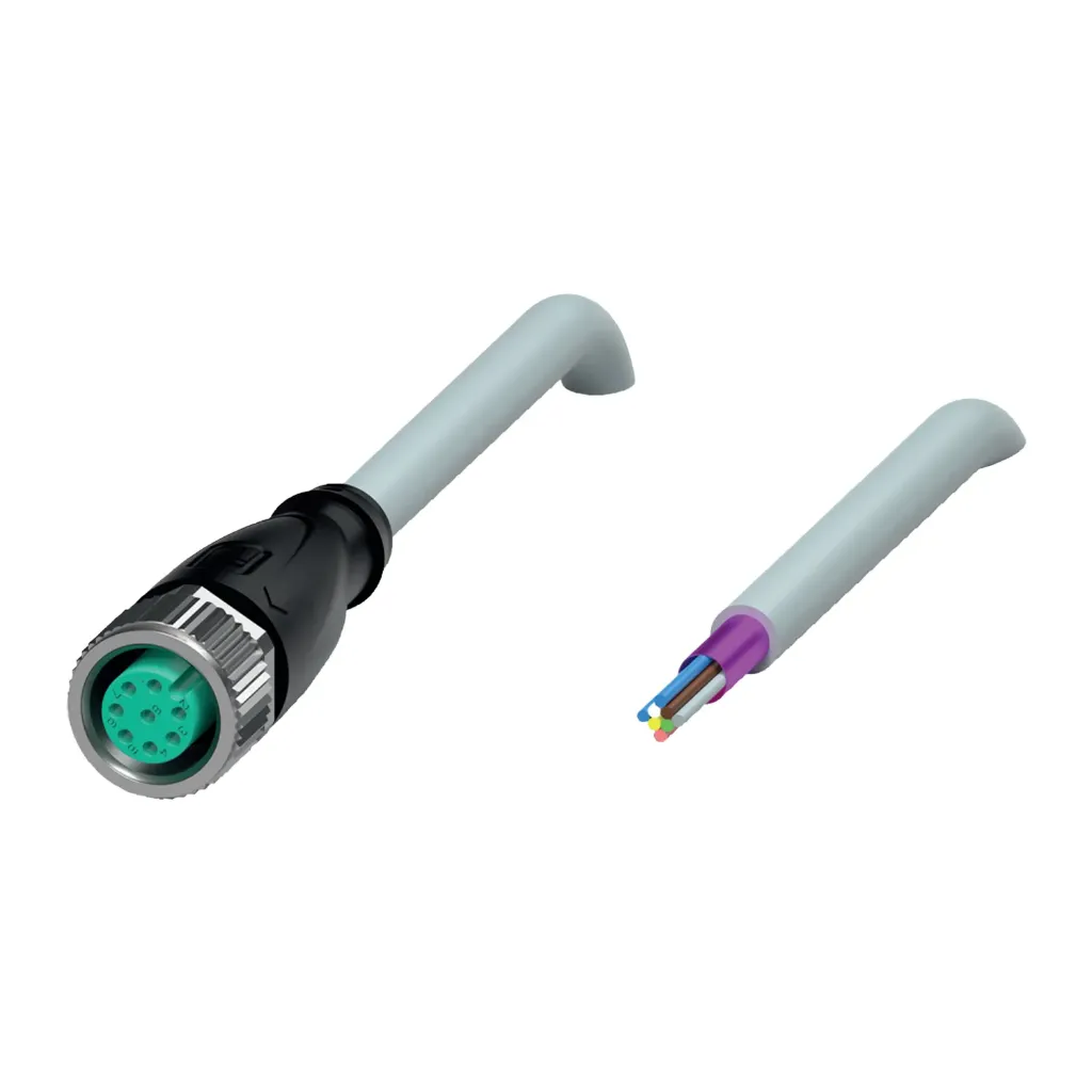 Cable de Conexión Industrial Blindado M12 (5 metros, PUR/PVC) V17-G-5M-PUR Pepperl+Fuchs